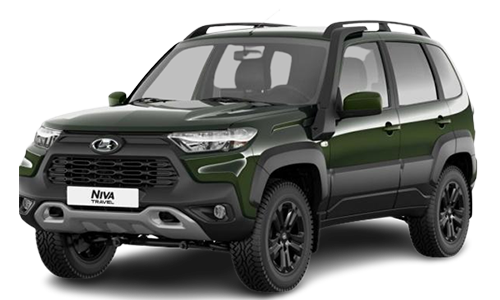 3D коврики EVA с бортами в салон  на Lada Niva Travel (2020-н.в.)